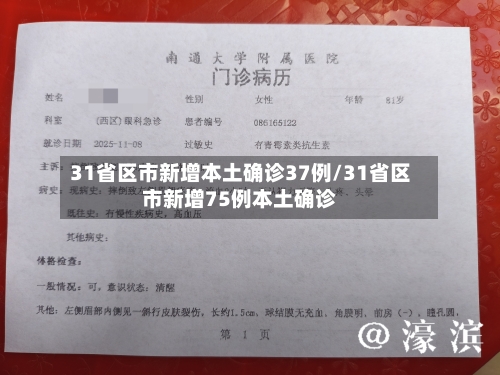 31省区市新增本土确诊37例/31省区市新增75例本土确诊