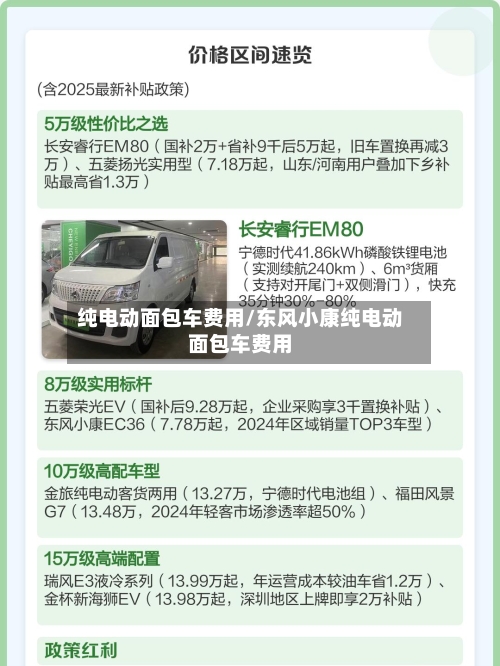 纯电动面包车费用/东风小康纯电动面包车费用-第2张图片