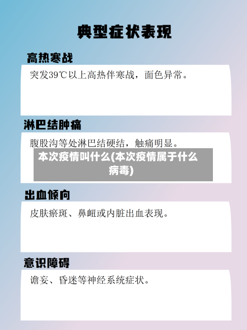本次疫情叫什么(本次疫情属于什么病毒)