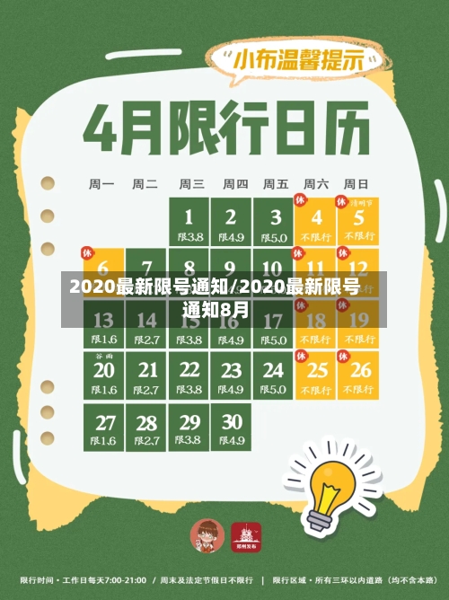 2020最新限号通知/2020最新限号通知8月-第2张图片