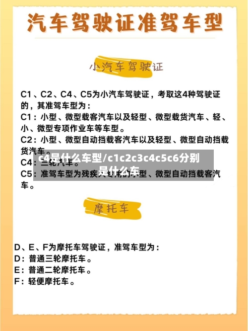 c4是什么车型/c1c2c3c4c5c6分别是什么车-第2张图片
