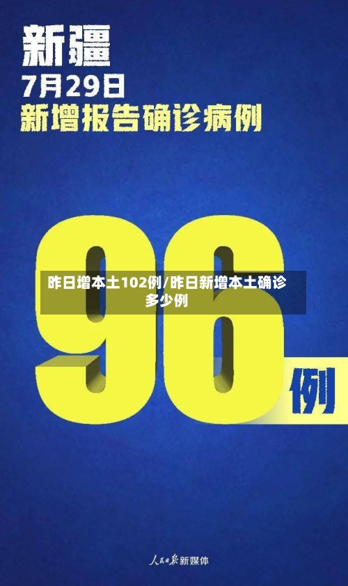 昨日增本土102例/昨日新增本土确诊多少例