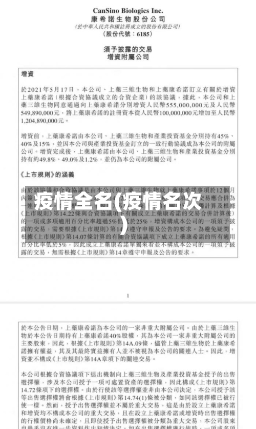 疫情全名(疫情名次)-第3张图片