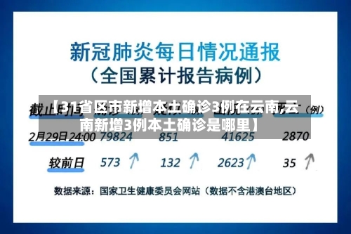 【31省区市新增本土确诊3例在云南,云南新增3例本土确诊是哪里】
