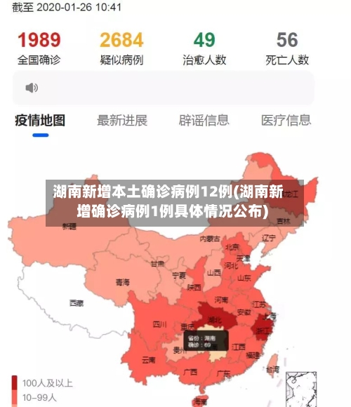 湖南新增本土确诊病例12例(湖南新增确诊病例1例具体情况公布)-第2张图片