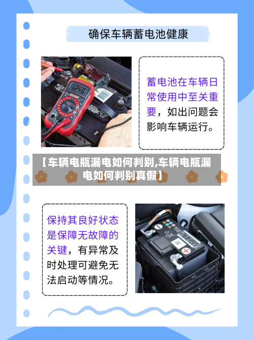 【车辆电瓶漏电如何判别,车辆电瓶漏电如何判别真假】-第2张图片