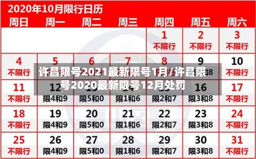 许昌限号2021最新限号1月/许昌限号2020最新限号12月处罚
