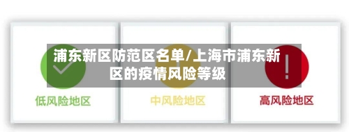 浦东新区防范区名单/上海市浦东新区的疫情风险等级-第3张图片
