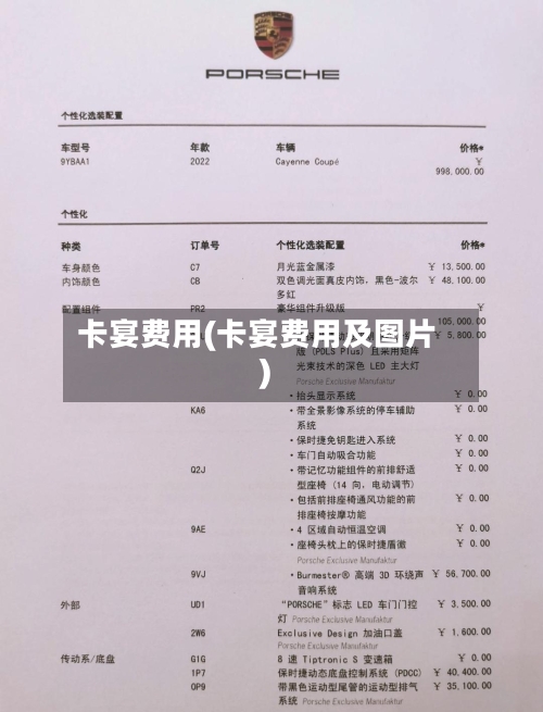 卡宴费用(卡宴费用及图片)