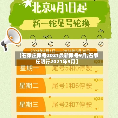 【石家庄限号2021最新限号9月,石家庄限行2021年9月】-第2张图片