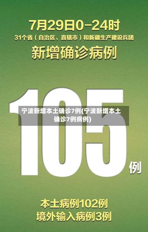宁波新增本土确诊7例(宁波新增本土确诊7例病例)-第2张图片