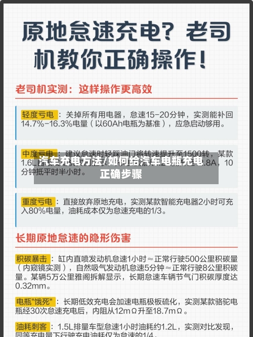 汽车充电方法/如何给汽车电瓶充电正确步骤-第3张图片