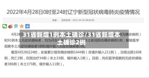 31省新增1例本土确诊/31省新增本土确诊2例-第3张图片
